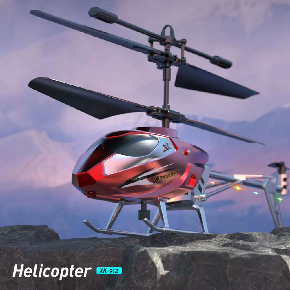 Remote-Controlled Helicopter USB Charging Drop-Resistant Toy Aircraft Model Anti-Collision and Remote-Controlled B0X6