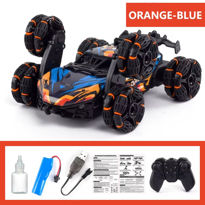 Six Wheels RC Car Toy Spray Twisting Stunt Drift Car Remote Controlled Cars RC Toys for Children Adults Remote Controlled Car