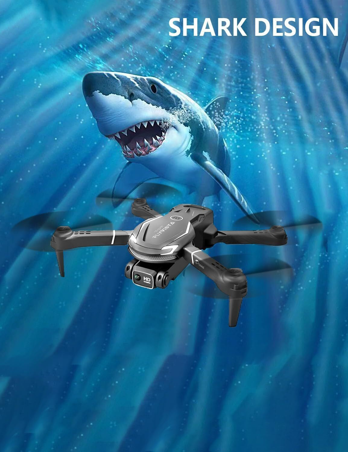 Cool Mini Drone with Camera for Kids Adults Beginners, 1080P FPV Camera Remot...
