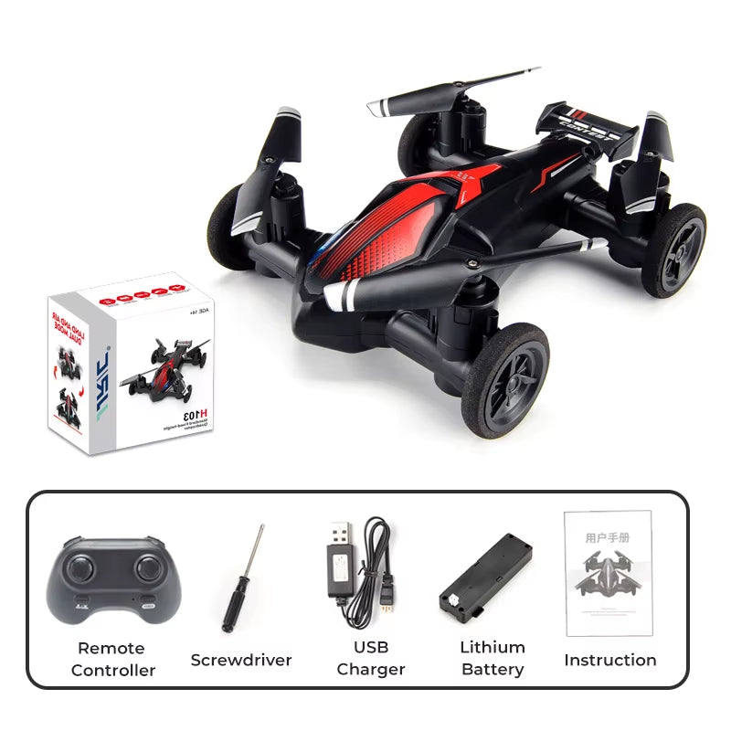 JJRC Land-Air Mini Drone Plane Aircraft Dual-Mode Mini Four-Axis Remote Control Aircraft Tumbling Light Unmanned Vehicle Toy