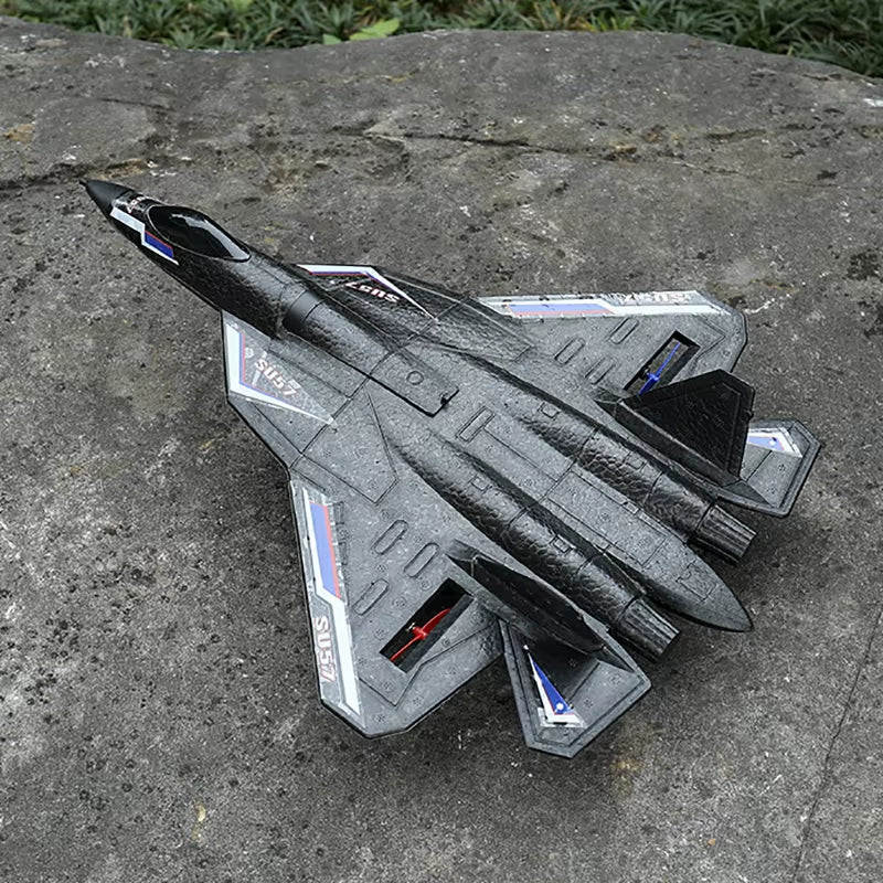 Rc Plane SU 57 Radio Controlled Airplane with Light Fixed Wing Hand Throwing Foam Electric Remote Control Plane