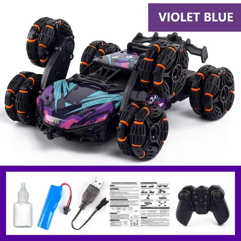 Six Wheels RC Car Toy Spray Twisting Stunt Drift Car Remote Controlled Cars RC Toys for Children Adults Remote Controlled Car