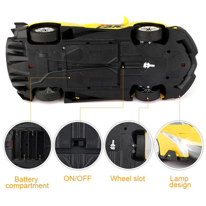 Lamborghini 1/18 RC Racing Cars Remote Control Sport Racing Hobby Toy Car Gift for Kids 3-12 Years Old, Yellow