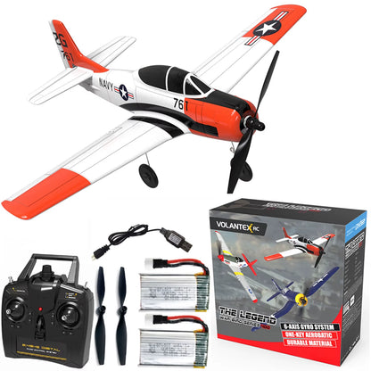 Volantex RC Plane P51D Mustang/F4U Pirate/Spitfire/P40/Zero,Remote-Controlled Aircraft Suitable for Adults and Childr Toys
