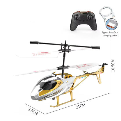 RC Helicopter 2.4GHZ 3.5 Channel Air Pressure Constant Height Light Remote Control Simulated Helicopter Toys Gift for Children