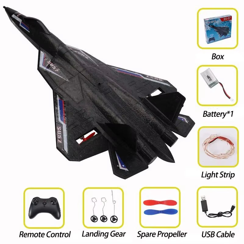 RC Foam Aircraft SU-35 Plane 2.4G Radio Control Glider Remote Control Fighter Plane Glider Airplane Foam Boys Toys for Children