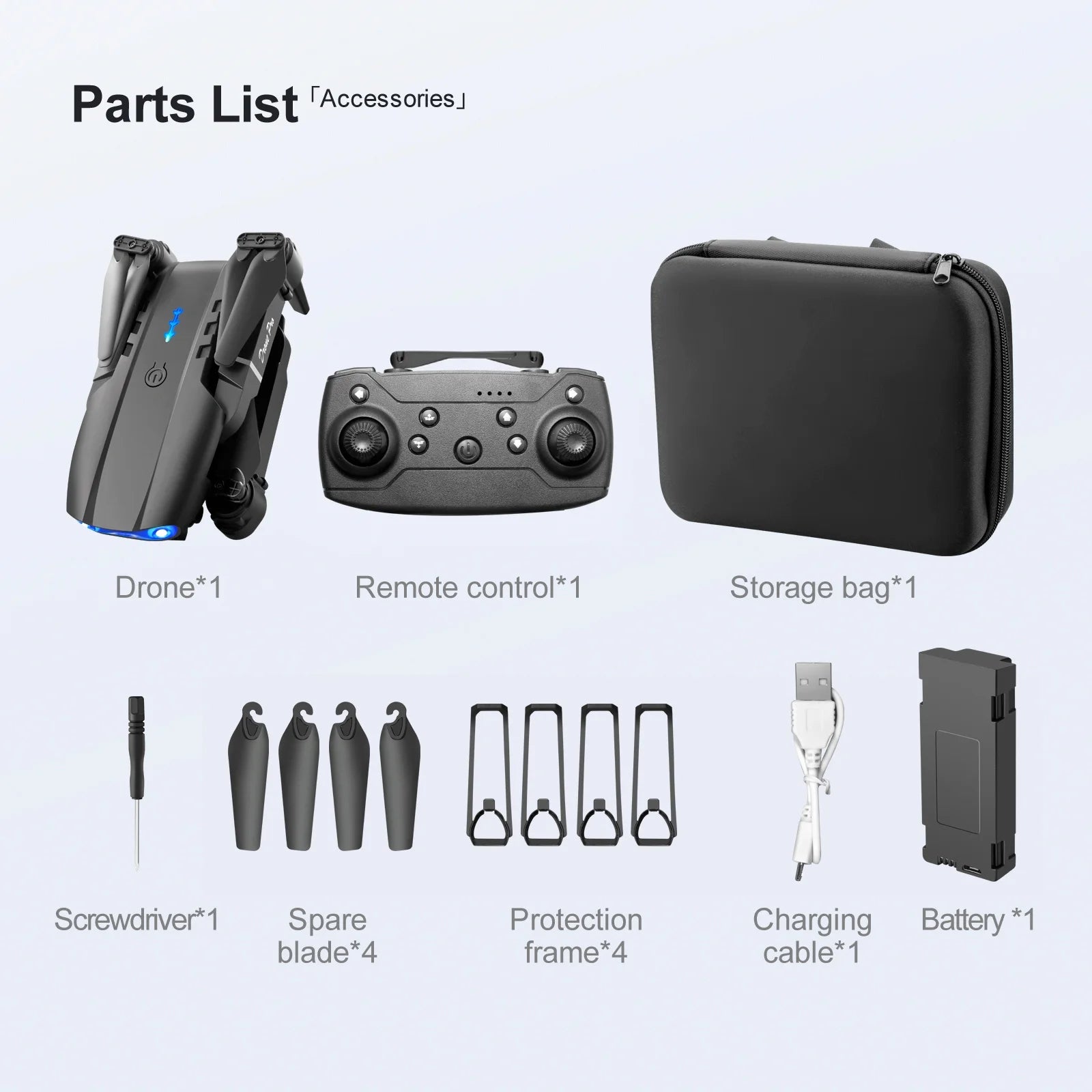 ​​ Drone E99Pro with 4K HD Dual Camera for Adults Kids,Rc Quadcopter with 2 Modular 1800Mah Batteries for 30 Mins Long Flight,Black,Altitude Hold,Waypoint Fly,Carrying Case