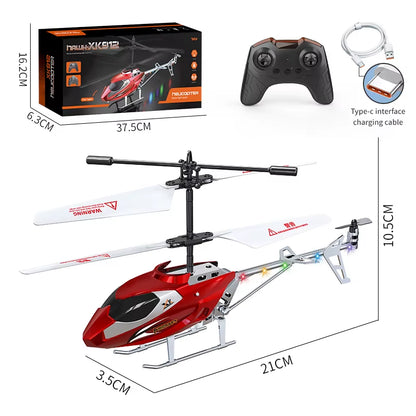RC Helicopter 2.4GHZ 3.5 Channel Air Pressure Constant Height Light Remote Control Simulated Helicopter Toys Gift for Children