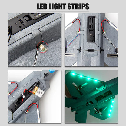 Remote Control Planes for Adults with 2 Batteries, F22 Raptor RC Airplanes for Kids 14+