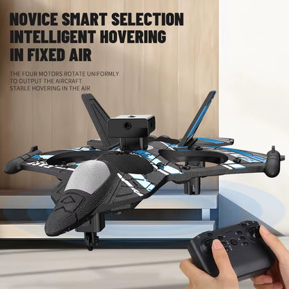 RC Plane with Camera Helicopter Remote Control Aircraft Obstacle Avoidance Fighter 2.4G Airplane EPP Foam Plane Children Toys