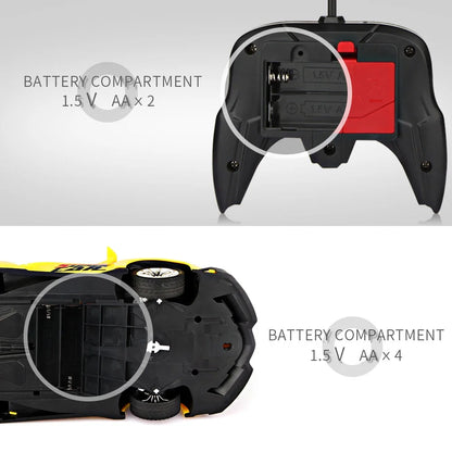 Lamborghini 1/18 RC Racing Cars Remote Control Sport Racing Hobby Toy Car Gift for Kids 3-12 Years Old, Yellow