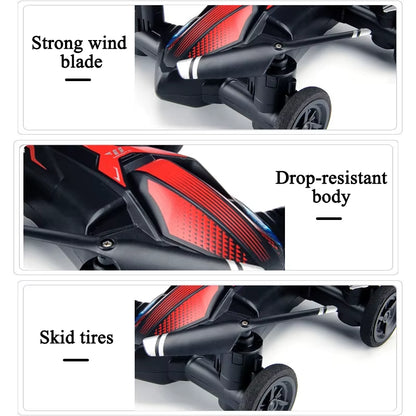 JJRC Land-Air Mini Drone Plane Aircraft Dual-Mode Mini Four-Axis Remote Control Aircraft Tumbling Light Unmanned Vehicle Toy