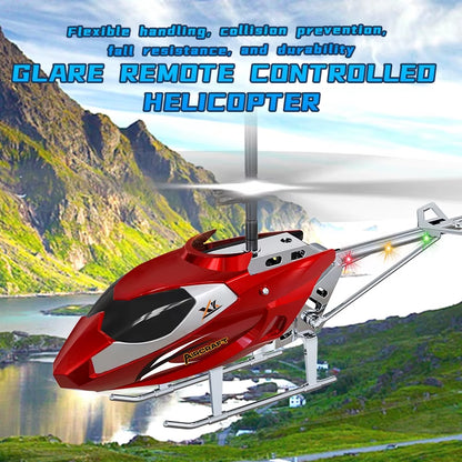 RC Helicopter 2.4GHZ 3.5 Channel Air Pressure Constant Height Light Remote Control Simulated Helicopter Toys Gift for Children