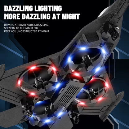 RC Plane with Camera Helicopter Remote Control Aircraft Obstacle Avoidance Fighter 2.4G Airplane EPP Foam Plane Children Toys