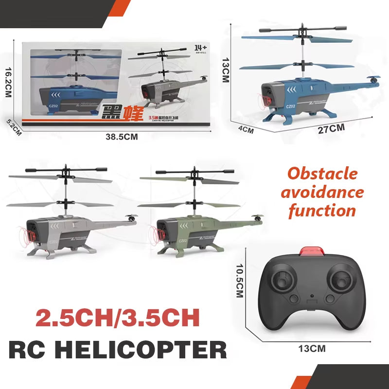 3.5CH 2.5CH RC Helicopter 2.4G Remote Control Helicopters with Obstacle Avoidance Function Radio Controlled Plane Toys for Boys