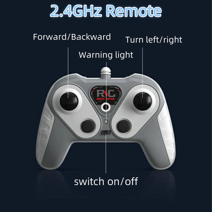 Remote Control Boat with LED Lights, 2.4Ghz High Speed RC Racing Boats for Lakes, Pool Toys for Kids & Adults, Radio Controlled Watercraft