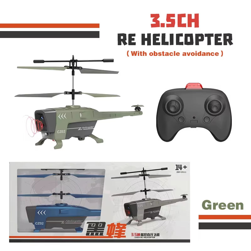 3.5CH 2.5CH RC Helicopter 2.4G Remote Control Helicopters with Obstacle Avoidance Function Radio Controlled Plane Toys for Boys