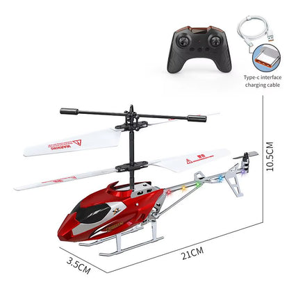 RC Helicopter 2.4GHZ 3.5 Channel Air Pressure Constant Height Light Remote Control Simulated Helicopter Toys Gift for Children