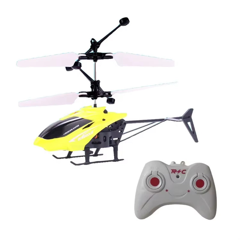 Rechargeable Mini RC 2 Channel Drone Remote Safe Fall-Resistant RC Helicopters Drone Children Toys