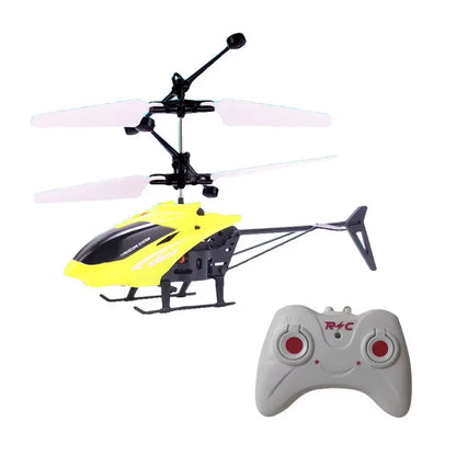 Rechargeable Mini RC 2 Channel Drone Remote Safe Fall-Resistant RC Helicopters Drone Children Toys