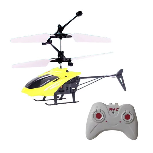 Rechargeable Mini RC 2 Channel Drone Remote Safe Fall-Resistant RC Helicopters Drone Children Toys