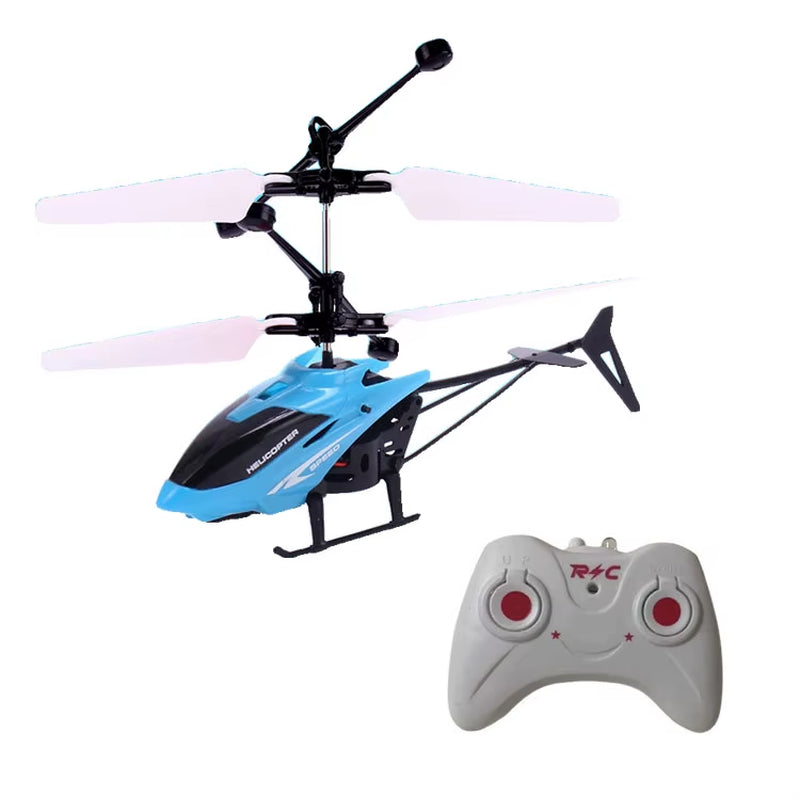 Rechargeable Mini RC 2 Channel Drone Remote Safe Fall-Resistant RC Helicopters Drone Children Toys