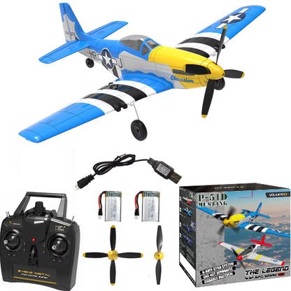 Volantex RC Plane P51D Mustang/F4U Pirate/Spitfire/P40/Zero,Remote-Controlled Aircraft Suitable for Adults and Childr Toys