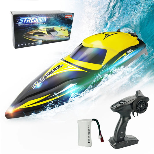 RC Boats, 50Km/H Brushless Fast Remote Control Boat for Adults Kids 8-12, Summer Outdoor Pool Water Toys