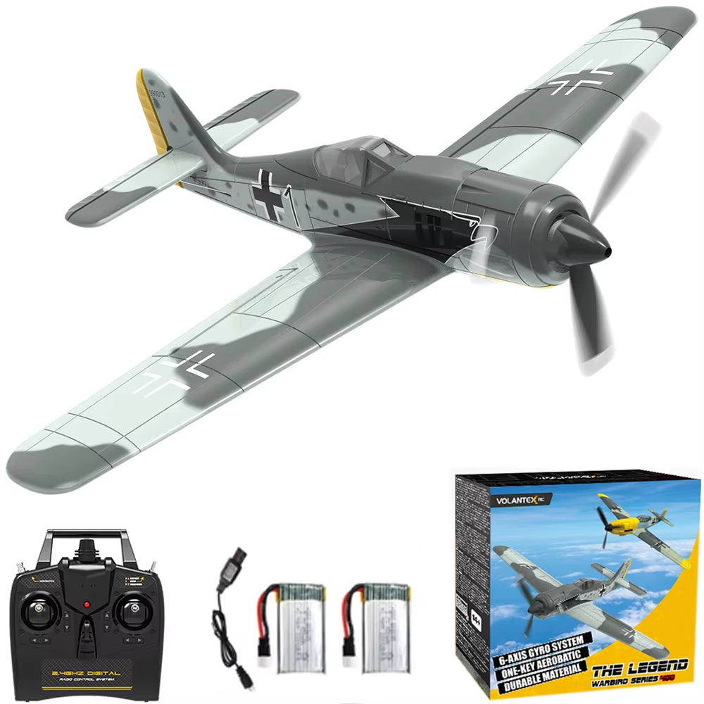Volantex RC Plane P51D Mustang/F4U Pirate/Spitfire/P40/Zero,Remote-Controlled Aircraft Suitable for Adults and Childr Toys