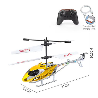 RC Helicopter 2.4GHZ 3.5 Channel Air Pressure Constant Height Light Remote Control Simulated Helicopter Toys Gift for Children